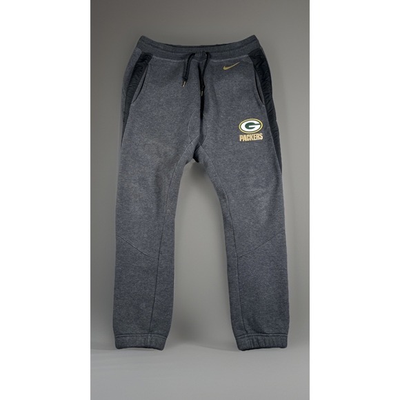 Nike Green Bay Packers Joggers Mens M Gray Team Apparel Sweatpants NFL Football - Picture 1 of 14